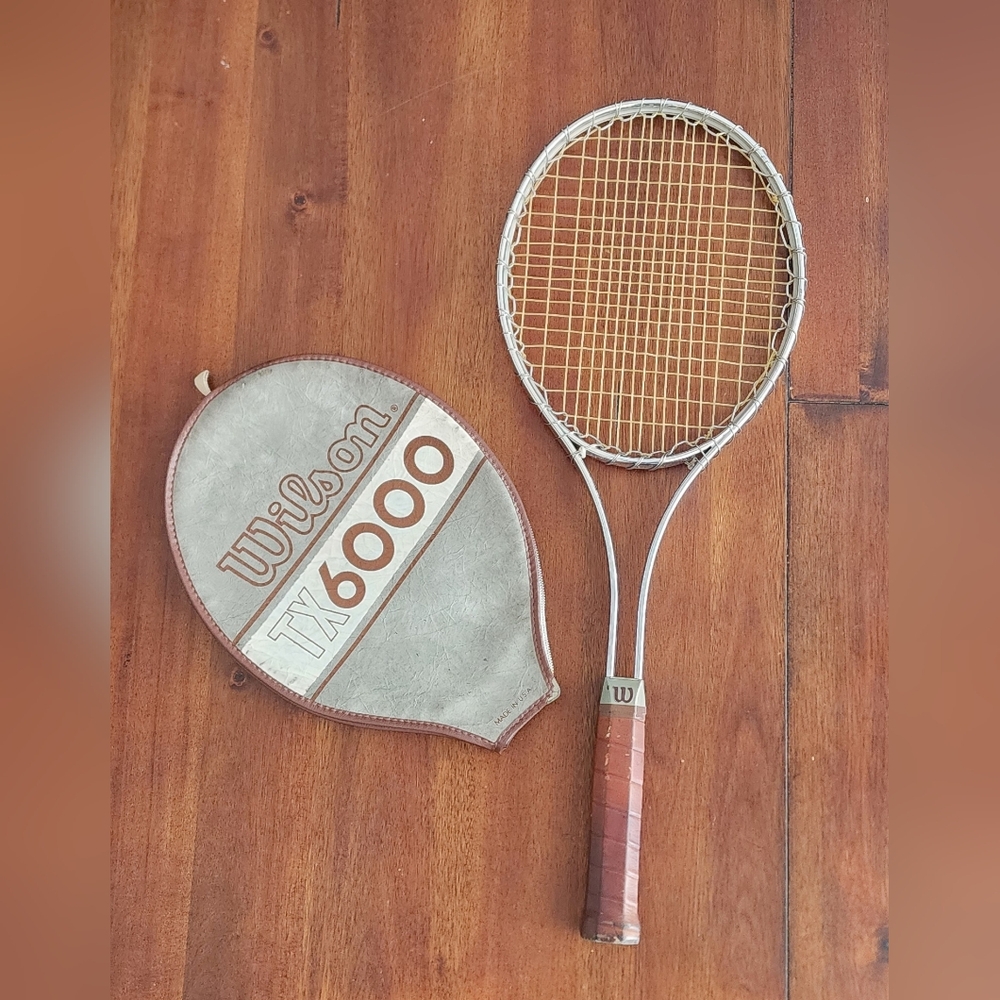 Vtg Wilson TX6000 Racket‎ Racquet and Cover - Picture 2 of 11